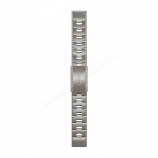 Ремешок сменный Garmin QuickFit 22 мм (титановый) серебристый