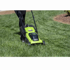 Greenworks G24X2LM41, 24V  - аккумуляторная газонокосилка