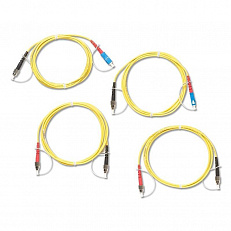 Комплект одномодовых тестовых эталонных кабелей Fluke Networks SRC-9-SCFC-KIT  (2 м) для тестирования оптоволоконных кабелей FC (2 SC/FC, 2 FC/FC)