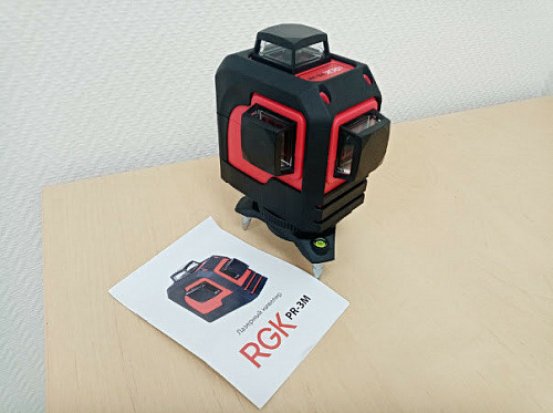 RGK PR-3M - лазерный уровень 3D (360° / красный луч / 20м)