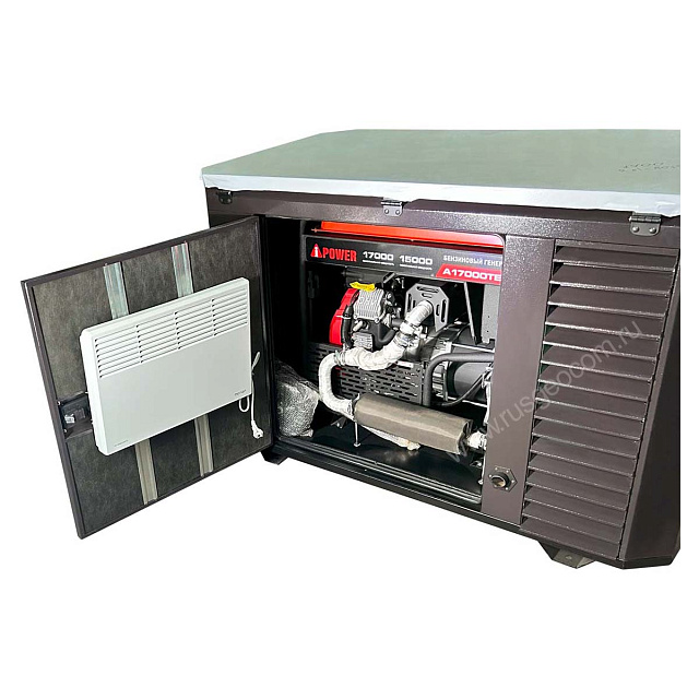 A-iPower A13000TEAX в супертихом зимнем кожухе 1700SS RAL 8019 + блок автозапуска A-iPower 230В/400В 100А 8 ПИН