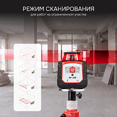 RGK SP-100 с поверкой - ротационный нивелир
