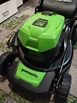 Greenworks GD40LM46SP бесщеточная, 40V  - аккумуляторная газонокосилка