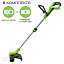 Аккумуляторный триммер Greenworks G24LT30, 24V c АКБ 2 Ач USB + ЗУ 2А