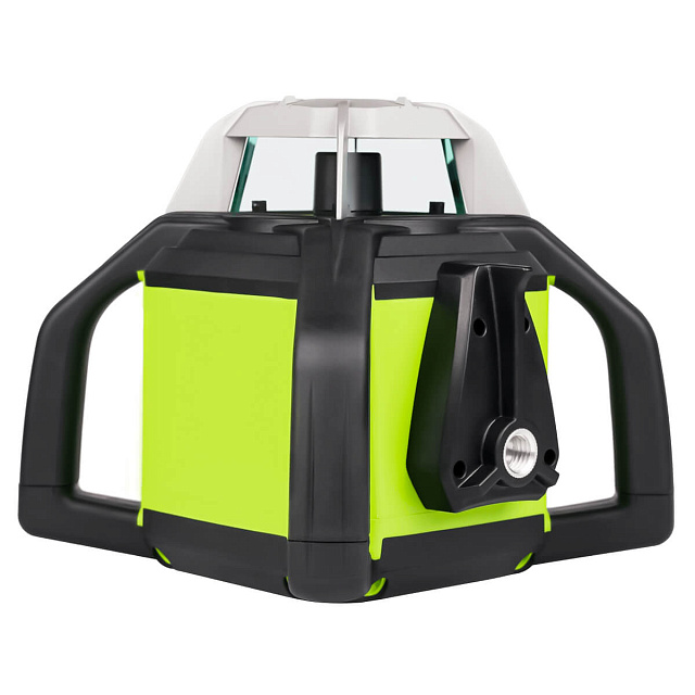 RGK SP-610G с калибровкой - ротац. нивелир (ротационный/зелёный луч/450м с приемником/±0,1 мм/АКБ)