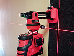 RGK PR-3R + штатив - лазерный нивелир 3d с красным лучом