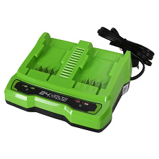 Зарядное устройство для 2-х аккумуляторов Greenworks G24X2UC2 24V