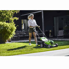Greenworks G24X2LM41, 24V  - аккумуляторная газонокосилка