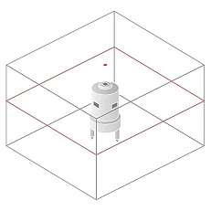 Схема лучей лазерного уровня Bosch GRL 300 HV SET