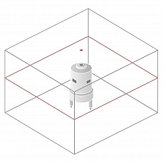 Схема лучей лазерного уровня Bosch GRL 300 HV Professional