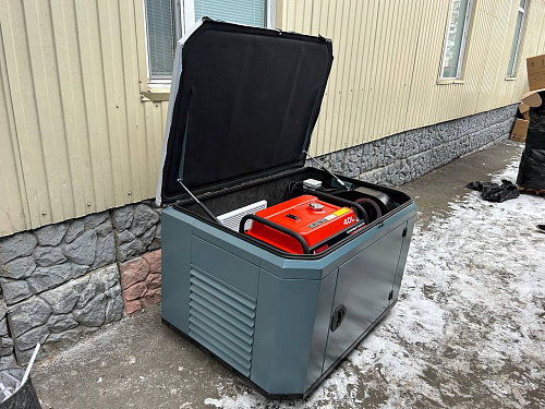 Супертихий зимний кожух для генератора 1400SS RAL 7031
