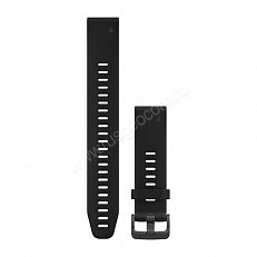Ремешок сменный Garmin QuickFit 20 мм (силикон) черный, большой