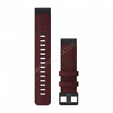 Ремешок сменный Garmin QuickFit 22 мм (нейлоновый) красно-черный
