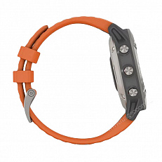 Часы Garmin Fenix 6 Sapphire Titanium with Orange Band