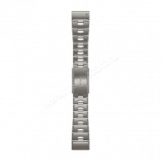 Ремешок сменный Garmin QuickFit 26 мм (титановый) серебристый