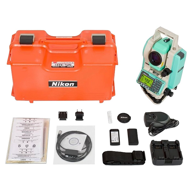 Комплектация тахеометра Nikon NPL-322+ (5 quot;)