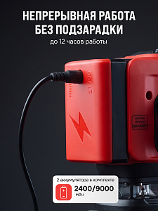 RGK ALPHA 3D-D - лазерный уровень 3D (360° / зелёный луч / 40м / АКБ)