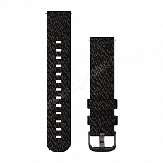 Ремешок сменный Garmin Quick Release 20 мм (нейлоновый) черный с черной застежкой