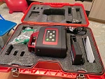 RGK SP-400G + элевационный штатив RGK SH-170 + рейка RGK LR-2 + дальномер RGK DL100G - ротационный нивелир с зеленым лучом
