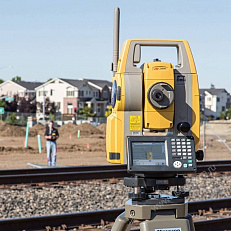 Тахеометр Topcon DS-203i в работе