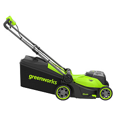 Greenworks GD24X2LM411, 2х24V, 41 см, бесщеточная, без АКБ и ЗУ - аккумуляторная газонокосилка