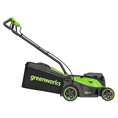 Greenworks GD24X2LM361, 2х24V, 36 см, бесщеточная, без АКБ и ЗУ - аккумуляторная газонокосилка