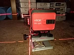 RGK PR-38R - построитель плоскостей 3D (360° / красный луч / 50м с приемником / АКБ)
