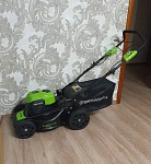 Greenworks GD40LM46SP бесщеточная, 40V  - аккумуляторная газонокосилка