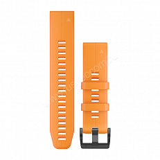 Ремешок сменный Garmin QuickFit 22 мм (силикон) оранжевый