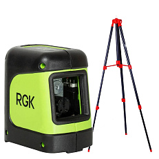 Комплект: лазерный уровень RGK ML-11G + штатив AMO A160