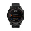 смарт Часы Garmin Fenix 7 Sapphire Solar титановый черный DLC с черным ремешком