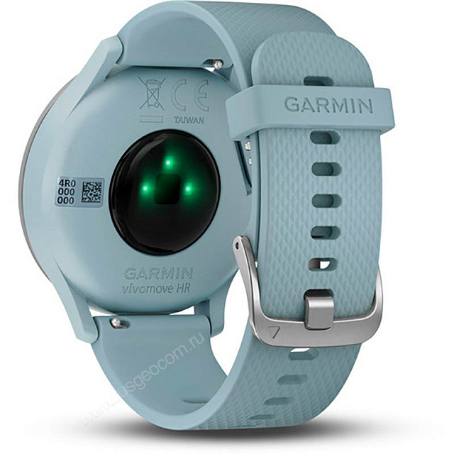 Garmin vivomove HR Sport Silver with Seafoam Silicone. Garmin vivomove HR Sport Silver with Seafoam Silicone