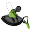 Greenworks GD40LT331, 40V с АКБ 2 Ач USB + ЗУ 5А быстрое - аккумуляторный триммер