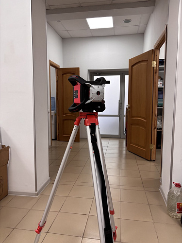 RGK SP-502 - ротационный нивелир (ротационный / красный луч / диаметр до 500 м с приемником