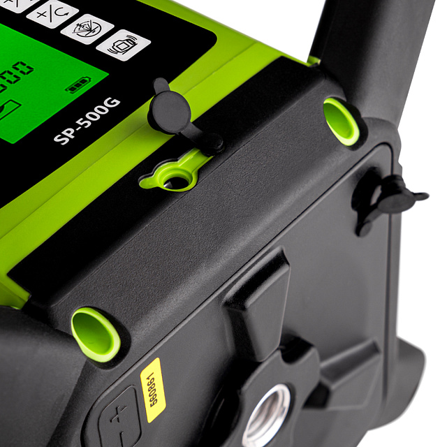 RGK SP-500G - ротационный нивелир (ротационный / зеленый луч / 900м с приемником / АКБ)