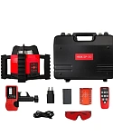 RGK SP-312 + элевационный штатив RGK SH-170 + рейка RGK LR-2 + дальномер RGK DL100 - ротационный нивелир с красным лучом