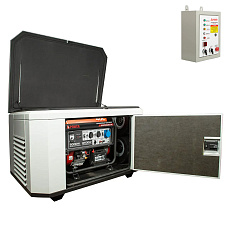 A-iPower A9000EAX в супертихом зимнем кожухе 1400SS RAL 7035 + блок автозапуска A-iPower 230 В, 50 А