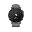Часы gps  Garmin Fenix 6S Pro Solar аметистовый с темно-серым ремешком