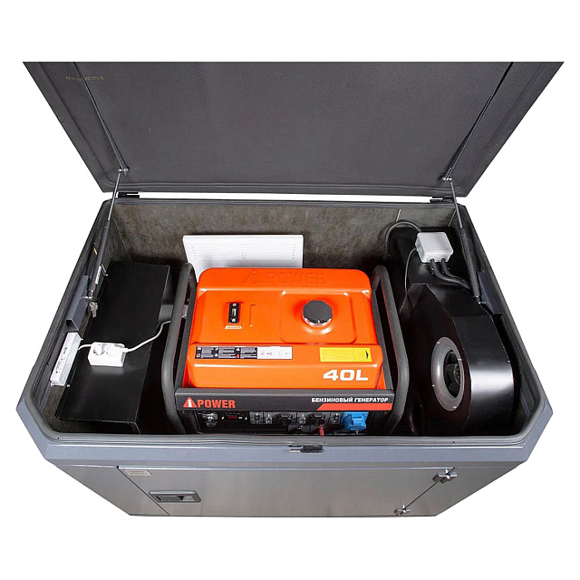 A-iPower A6000EAX в супертихом зимнем кожухе 1400SS RAL 7024 + блок автозапуска A-iPower 230В/400В 100А 8 ПИН