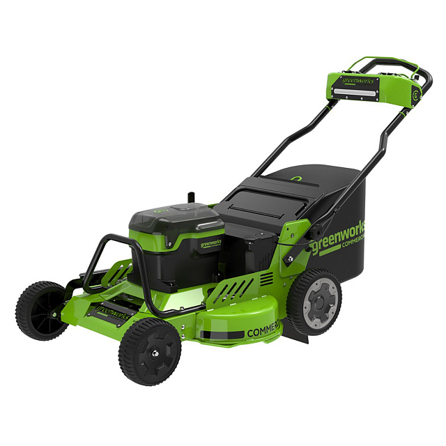 Greenworks GC82LM30 бесщеточная, 82V с АКБ 5 Ач + ЗУ 4А - аккумуляторная газонокосилка