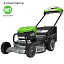 Greenworks LM221S бесщеточная, 82V с АКБ 5 Ач, без ЗУ - аккумуляторная газонокосилка самоходная