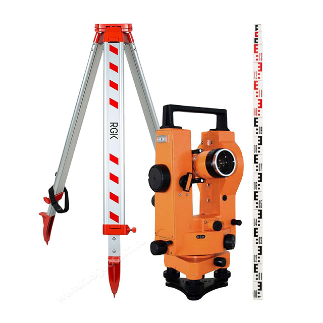 Комплект теодолит с хранения УОМЗ 3Т2КП кат С 1986-1991 г.в. штатив рейка - 3 в 1
