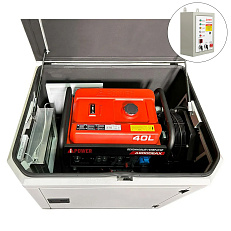 A-iPower A9000EAX в тихом зимнем кожухе 1200 RAL 7035 + блок автозапуска A-iPower 230 В, 50 А