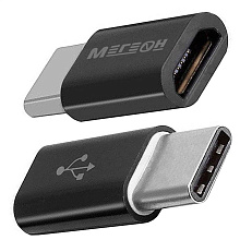 Переходник МЕГЕОН 33203К (USB-C папа - microUSB мама)