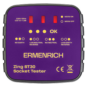 Ermenrich Zing ST30 - тестер розеток