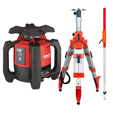 HILTI PR 30 HVS + штатив RGK SH-170, рейка RGK LR-2 - ротационный лазерный нивелир